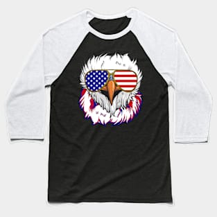 4th Of July Bald Eagle Sunglasses Independence Day Baseball T-Shirt